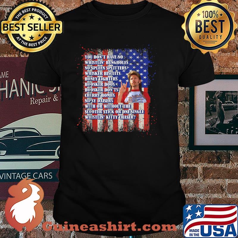 Merica quote rock n roll american flag 4th Of July T-Shirt