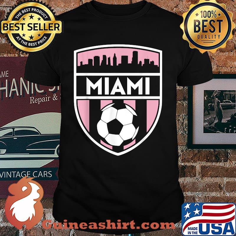 Miami Soccer Jersey Style Team Fan Flag T-Shirt