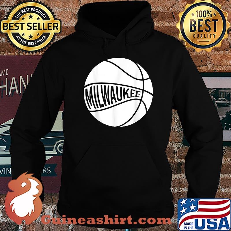 Milwaukee Basketball Retro City Wisconsin State B-Ball Shirt Hoodie