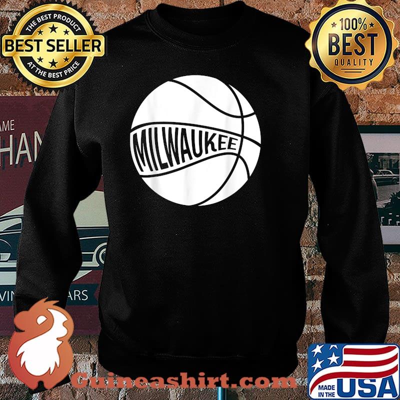 Milwaukee Basketball Retro City Wisconsin State B-Ball Shirt Sweater