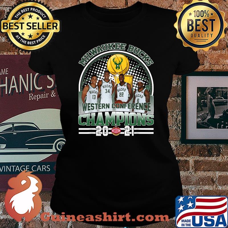 Milwaukee Bucks Finals Western Conference Champions 2021 T-Shirt Laides tee