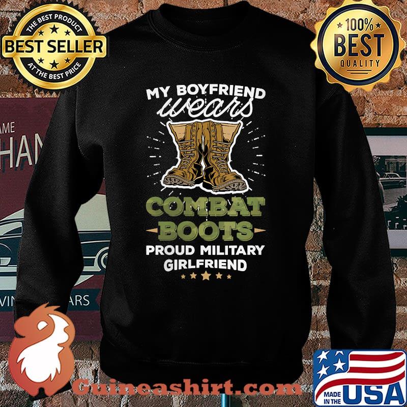 My Boyfriend Wears Combat Boots Proud Army Girlfriend Sweater