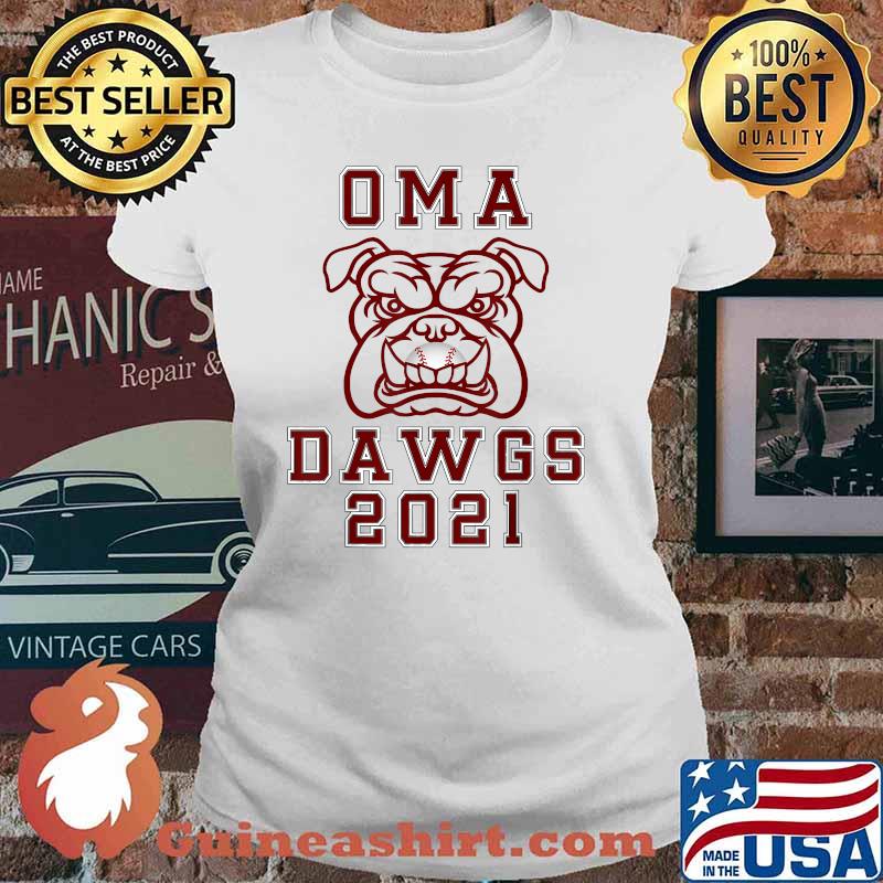 Omadawgs,Oma dogs 2021 Mississippi Baseball T-Shirt Ladies tee