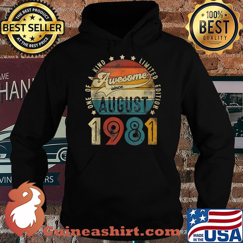 One of a kind limited edition august 1981 vintage t-s Hoodie