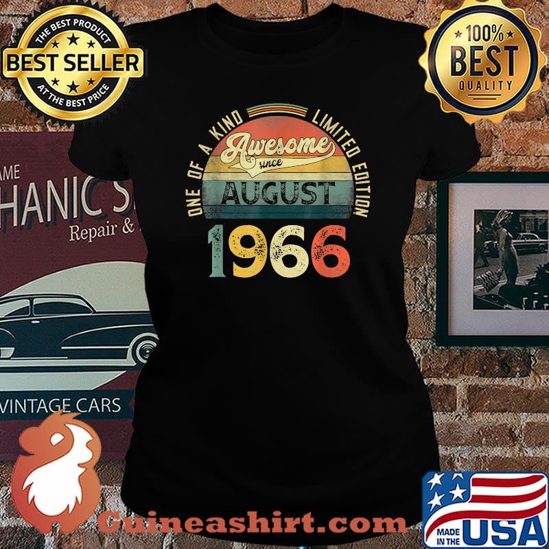 One of a kind limited edition awesome since august 1966 vintage T-Shirt Laides tee