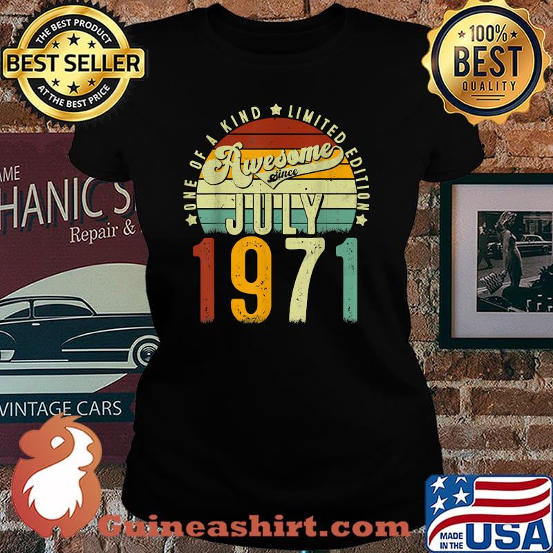 One of a kind limited edition awesome since july 1971 sunset vintage Laides tee