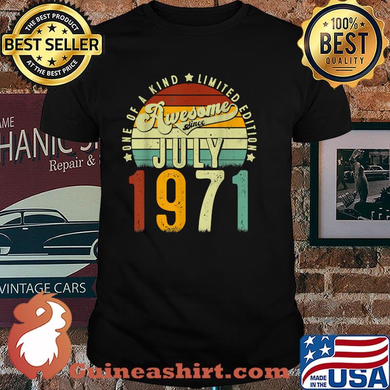 One of a kind limited edition awesome since july 1971 sunset vintage shirt
