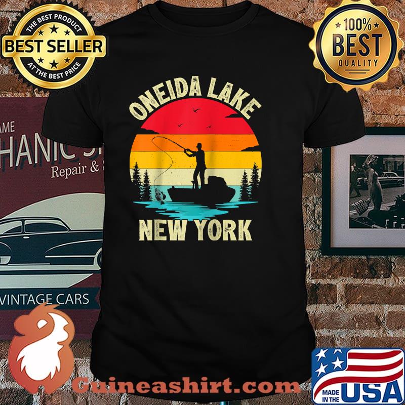 Oneida Lake New York Fishing Vintage Shirt