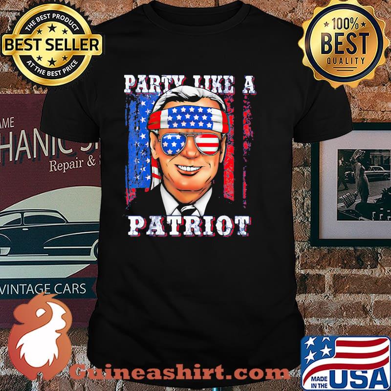 Party Like A Patriot Biden American Flag Shirt