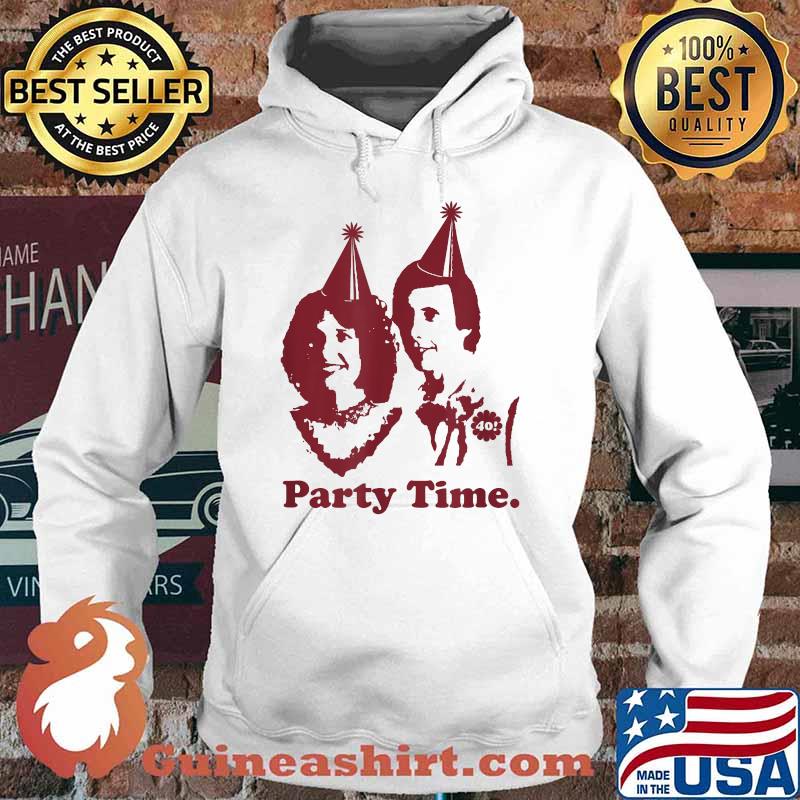 Party Time. Party hats on Funny Couple 40th Anniversary T-Shirt Hoodie