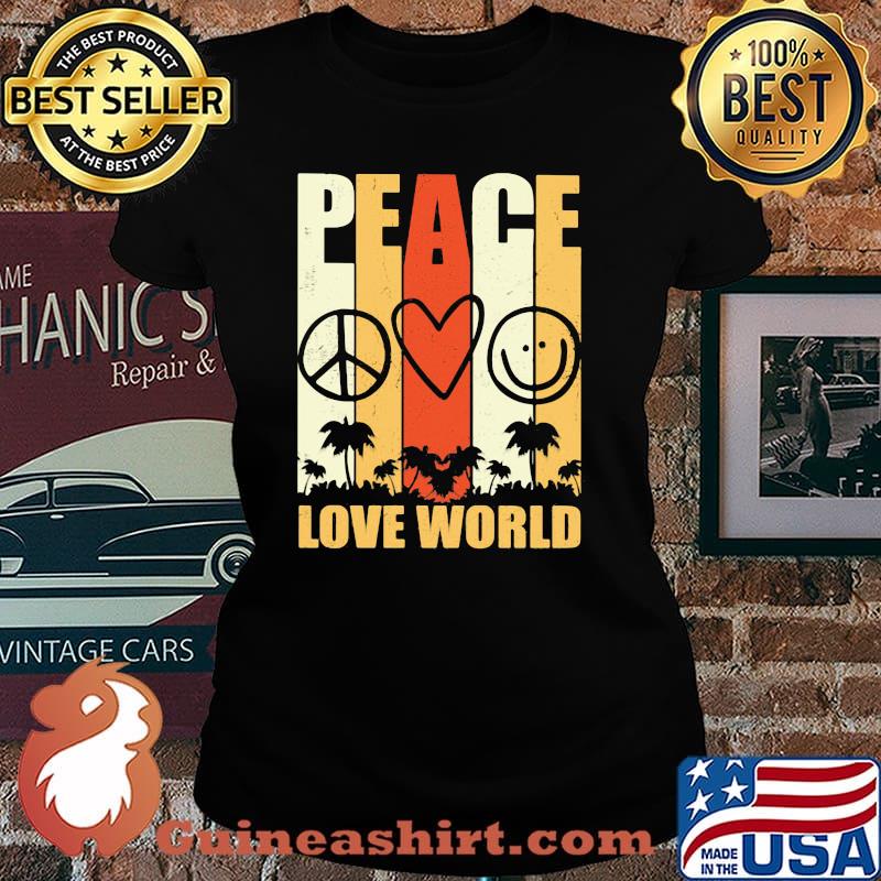 Peace Love World Hippie Shirt Laides tee