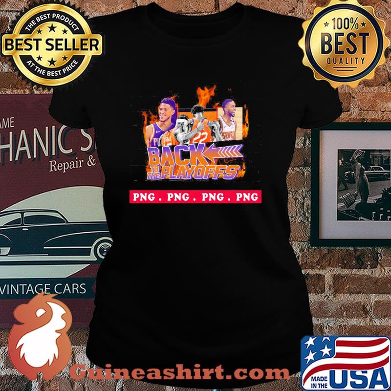 Phoenix Suns Back To The Playoff Final Shot Shirt Laides tee