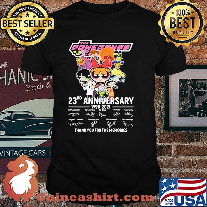 Powerpuff Girls 23rd anniversary 1998 2021 thank you for the memories signatures shirt