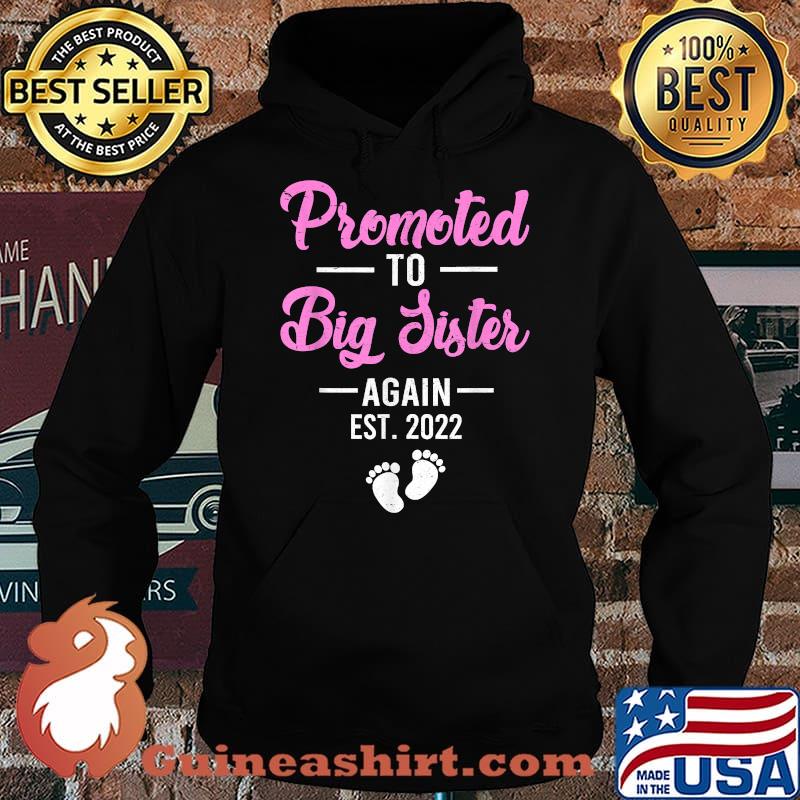 Promoted To Big Sister Again 2022 T-Shirt Hoodie