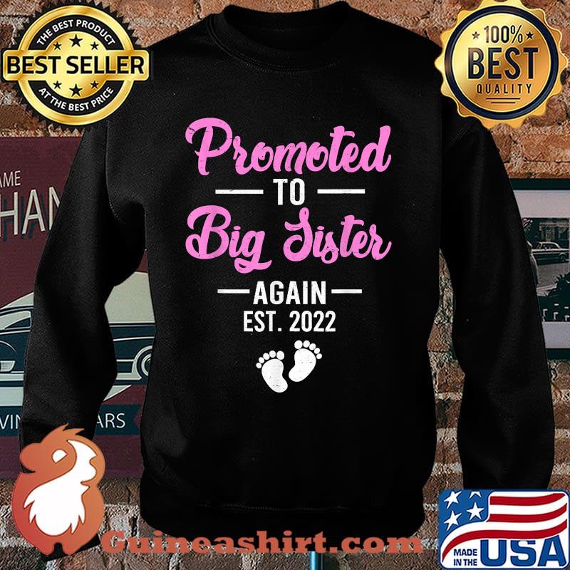 Promoted To Big Sister Again 2022 T-Shirt Sweater