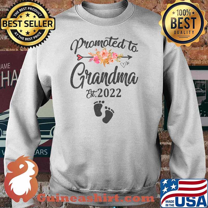 Promoted To Grandma 2022 Flower Shirt Sweater