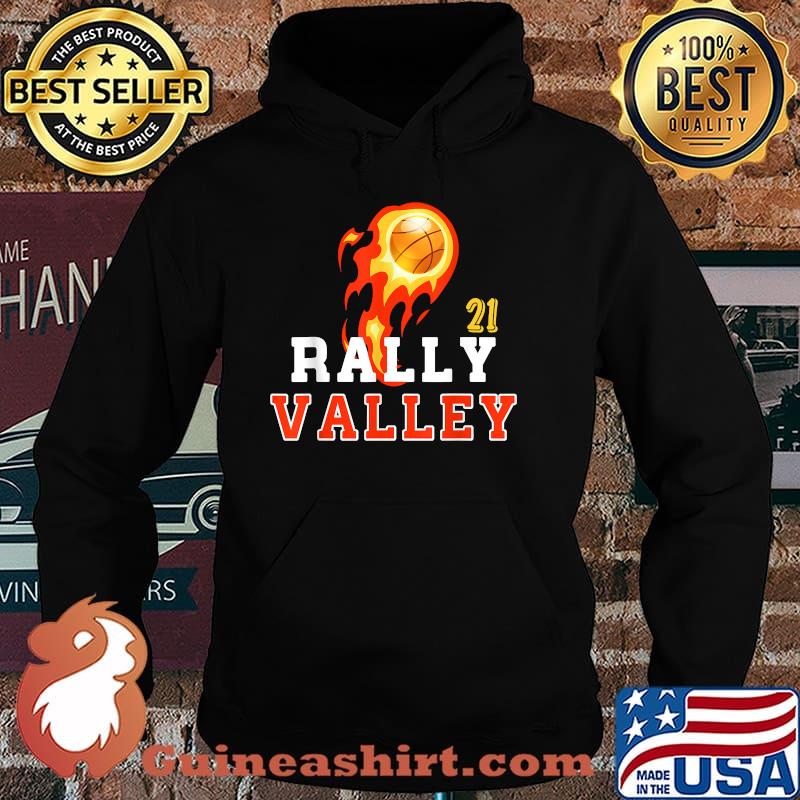 Rally In The Valley Phoenix Flaming Basketball Sunset T-Shirt Hoodie
