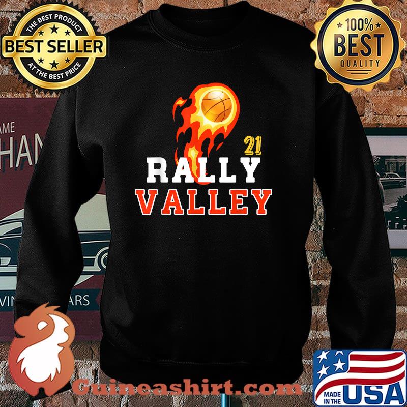 Rally In The Valley Phoenix Flaming Basketball Sunset T-Shirt Sweater