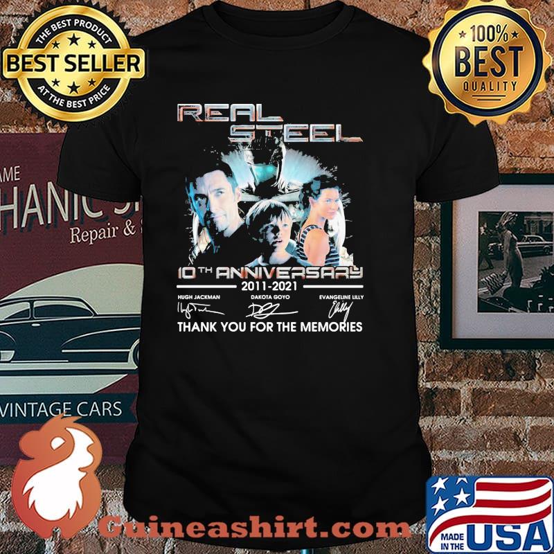 Real steel 10th anniversary thank you for the memories signatures shirt
