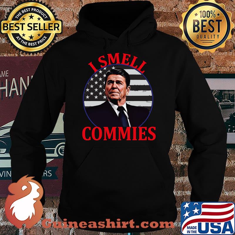 Ronald Reagan I Smell Commies Republican Democrats USA T-Shirt Hoodie