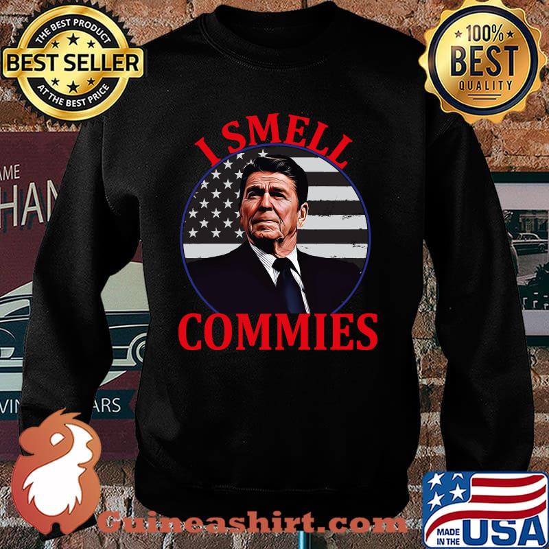 Ronald Reagan I Smell Commies Republican Democrats USA T-Shirt Sweater