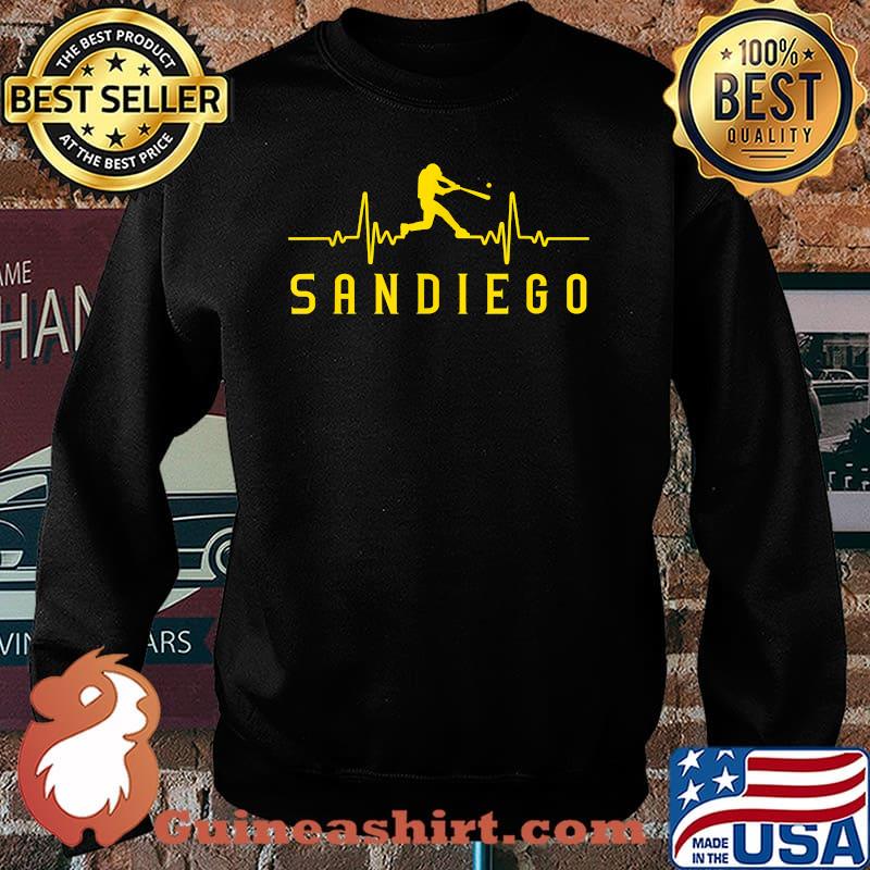 San Diego Baseball Heartbeat SD Game Day Padre T-Shirt Sweater