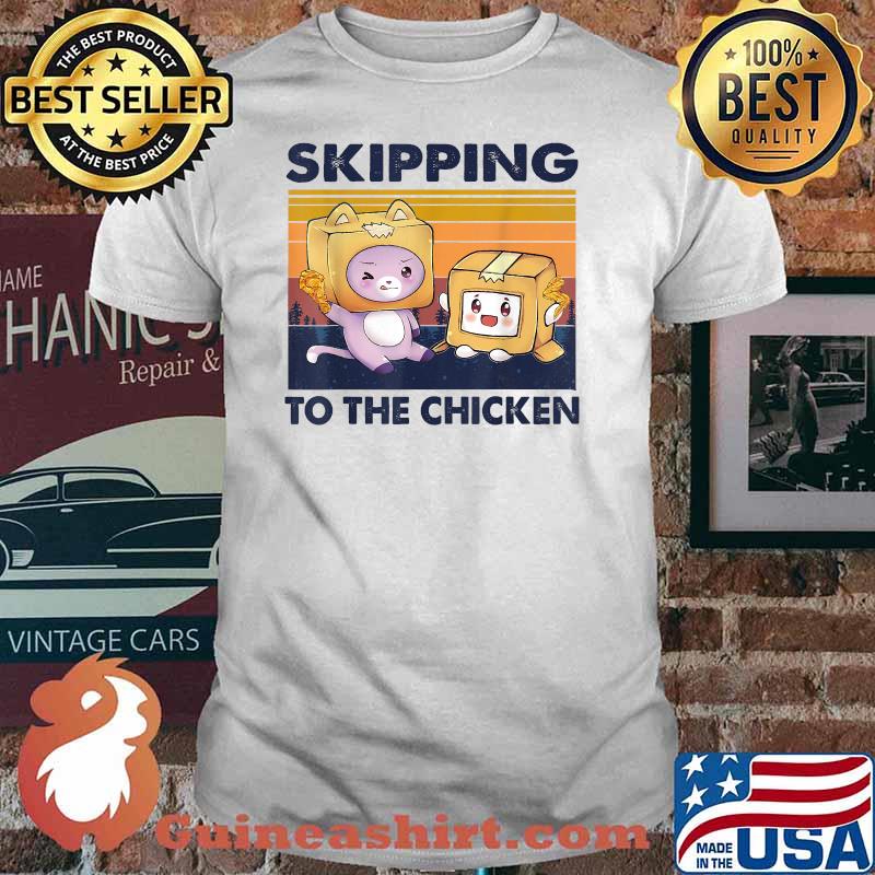 Skipping To The Retro Chicken Funny Lanky Arts Box Videogame Vintage T-Shirt
