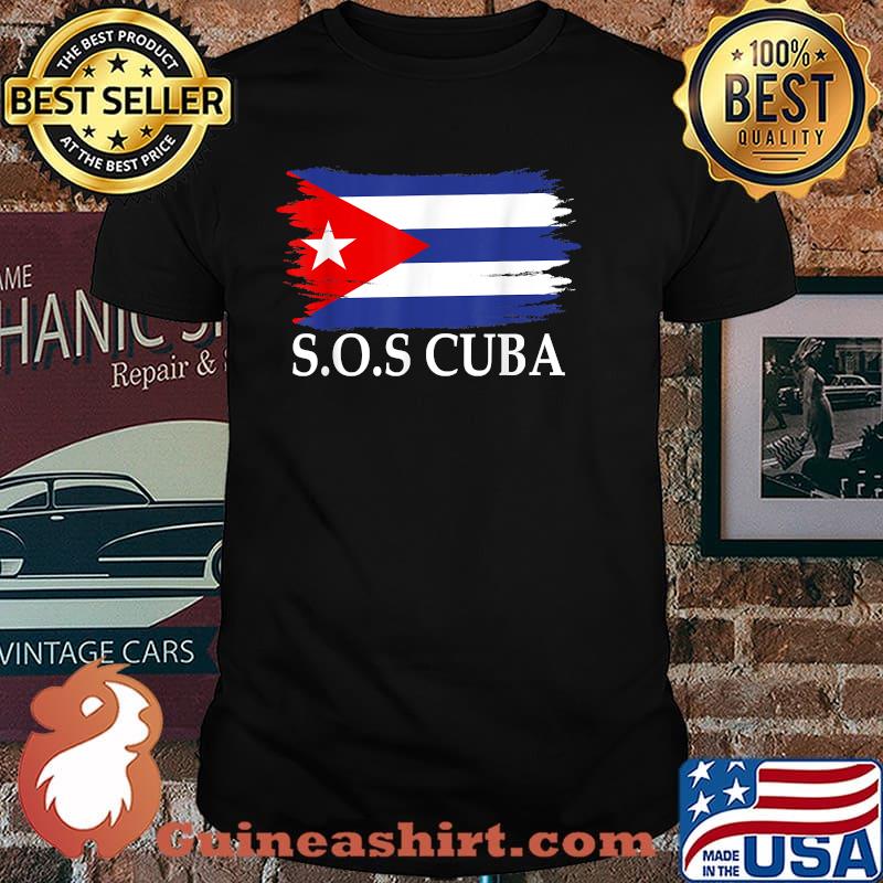 Sos Cuba Cuba Flag Cuban Pride Shirt