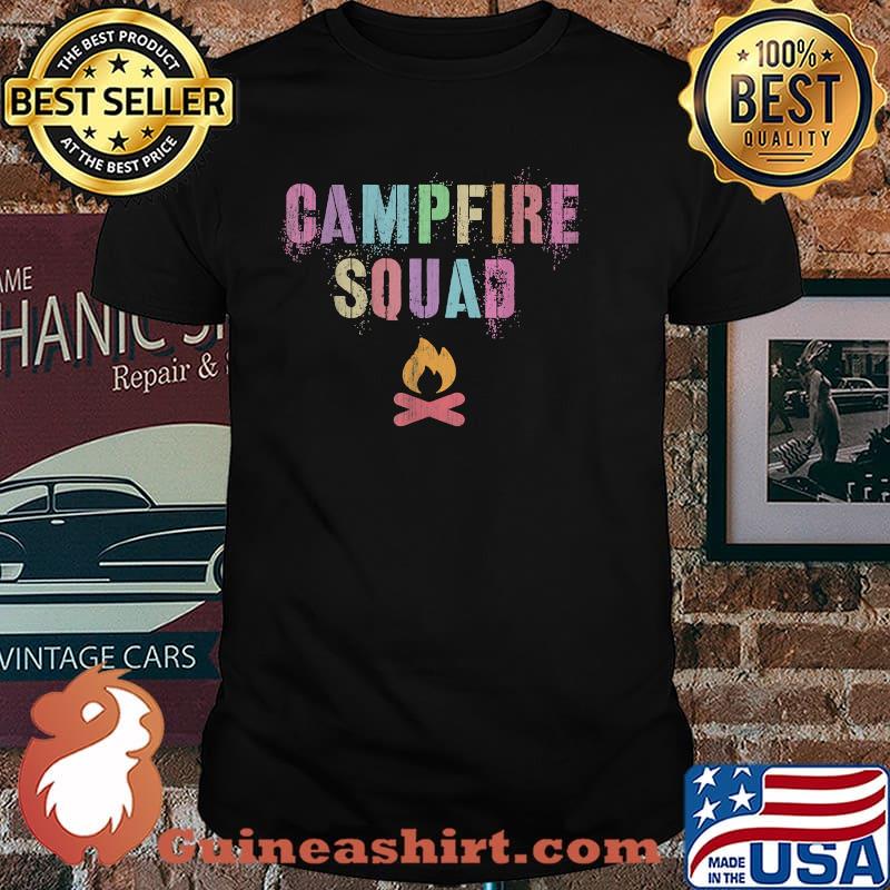 Summer Camp CAMPFIRE SQUAD Campground 2021 Camping Trip Shirt