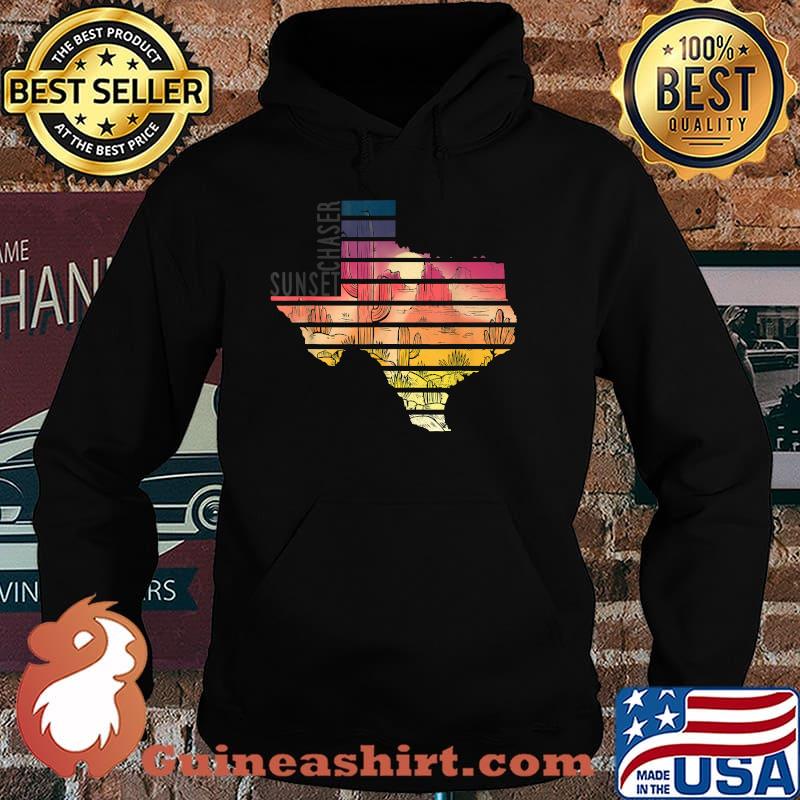 Sunset Chaser Vintage Texas Desert Silhouette 70s Retro Shirt Hoodie