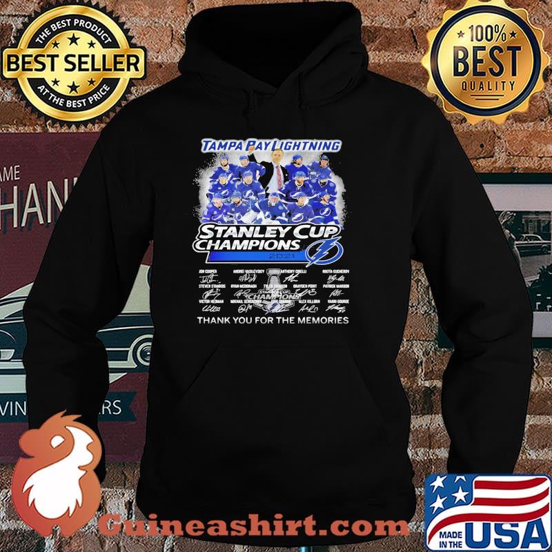 Tampa Bay Lightning Stanley Cup Champion 2021 Thank You For The Memories Hoodie