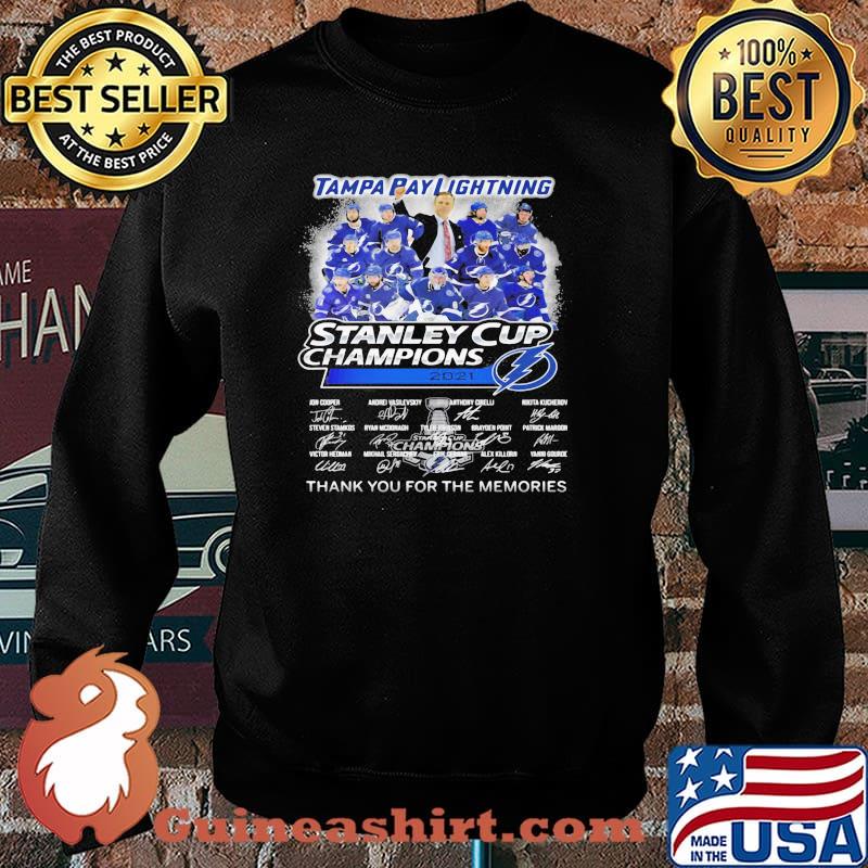 Tampa Bay Lightning Stanley Cup Champion 2021 Thank You For The Memories Sweater