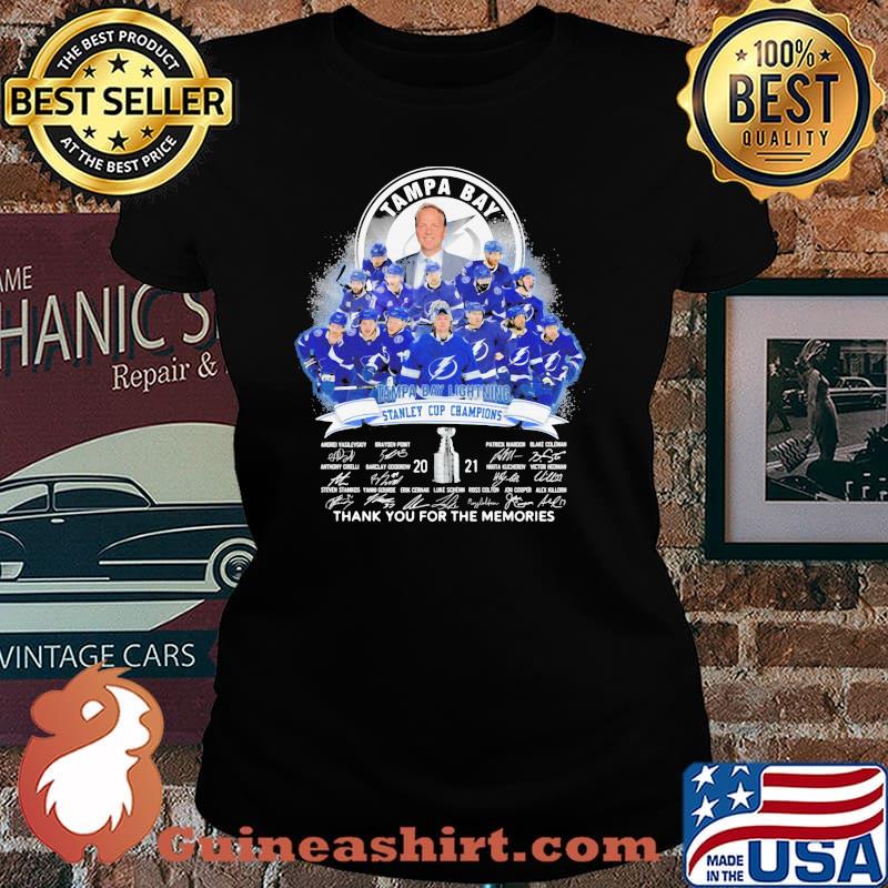 Tampa Bay Lightning Thank You For The Memories Shirt Laides tee