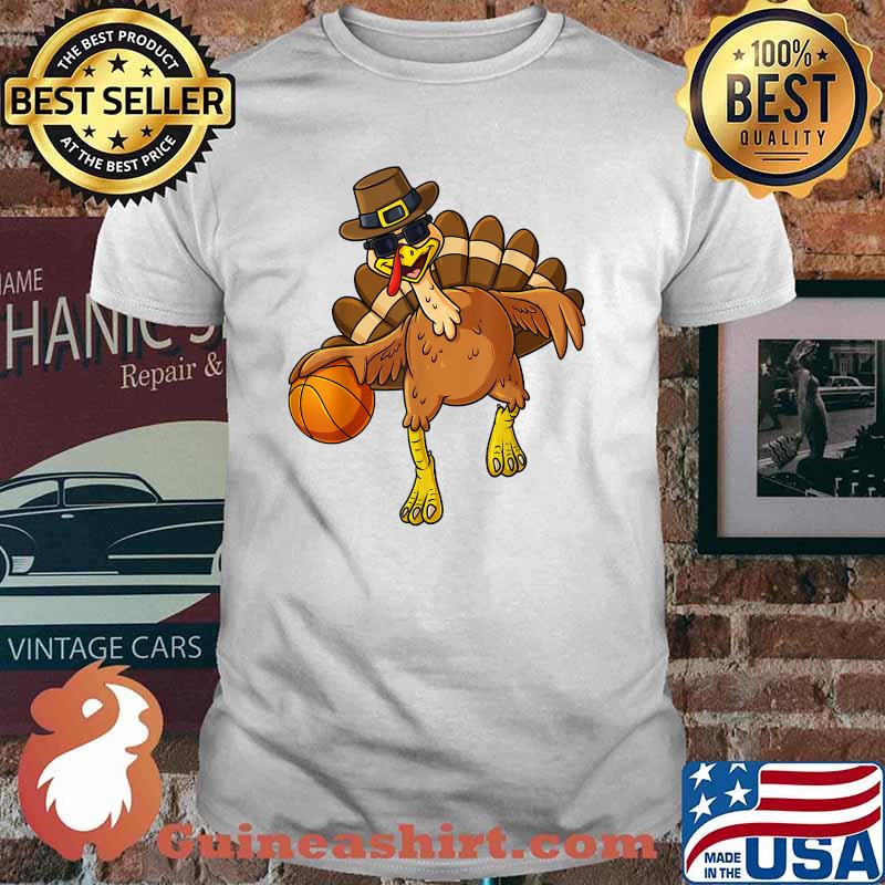 Thanksgiving Turkey Basketball Player Funny T-Shirt
