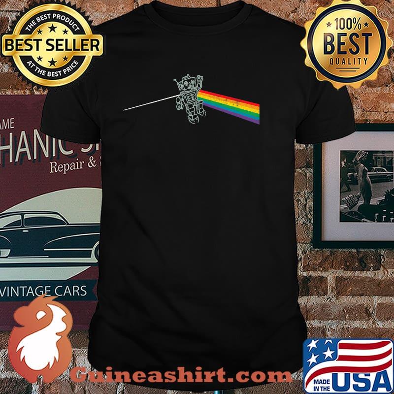 The Bot Side of the Moon Rainbow T-Shirt
