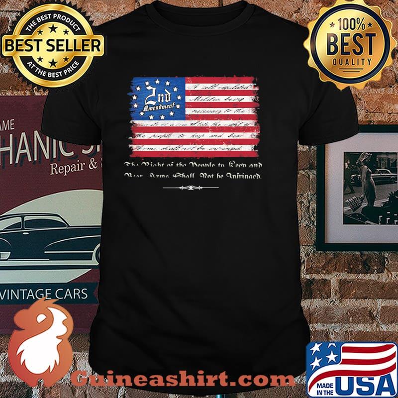 The right of the people to keep and bear army american flag shirt
