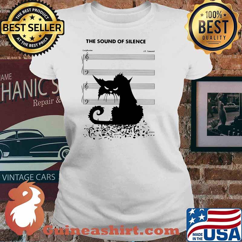 The Sound Of Silence Cat Shirt Ladies tee