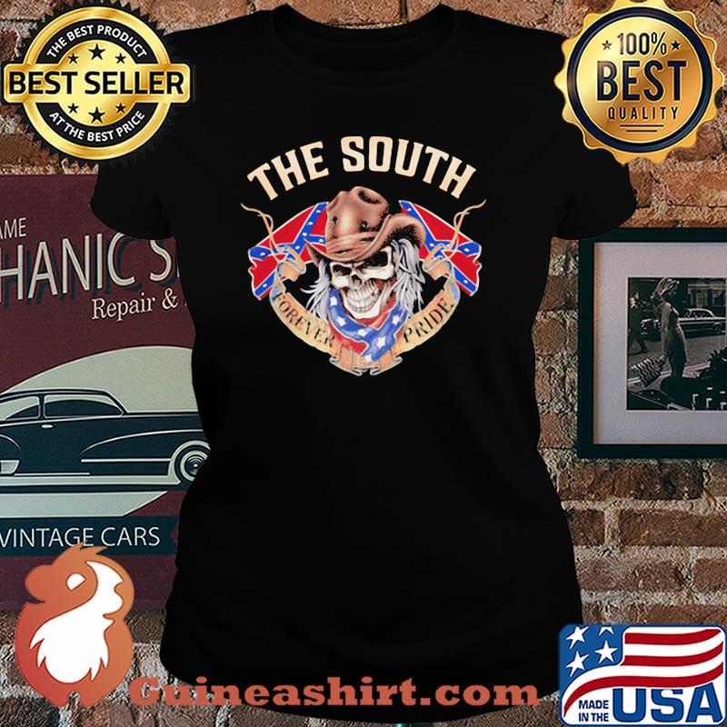The South Forever Pride Skull Flag Shirt Laides tee