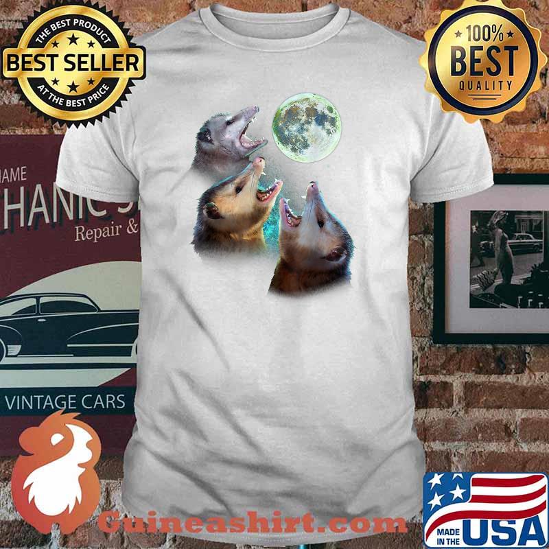 Three Opposum Moon With 3 Possums And Dead Moon Shirt