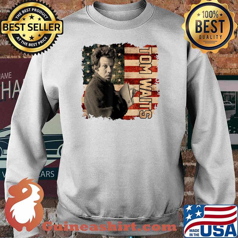 Tom Waits Music Flag American USA T-Shirt Sweater