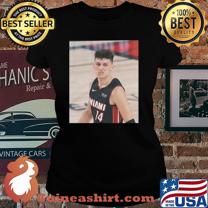 Tyler Herro Snarl Lip Raise Miami Heat NBA Finals Shirt Laides tee