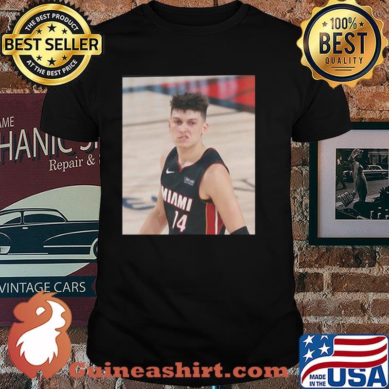 Tyler Herro Snarl Lip Raise Miami Heat NBA Finals Shirt