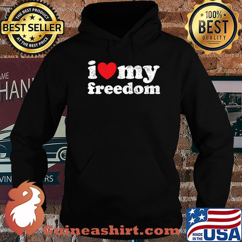 Vintage Distressed I Love My Freedom Premium Shirt Hoodie