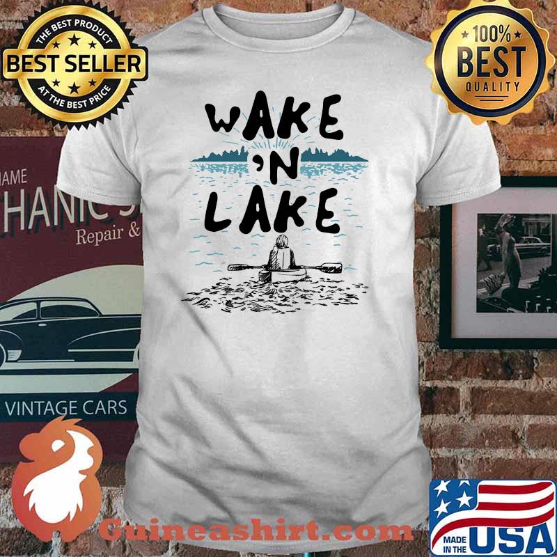 Wake and lake kayak shirt