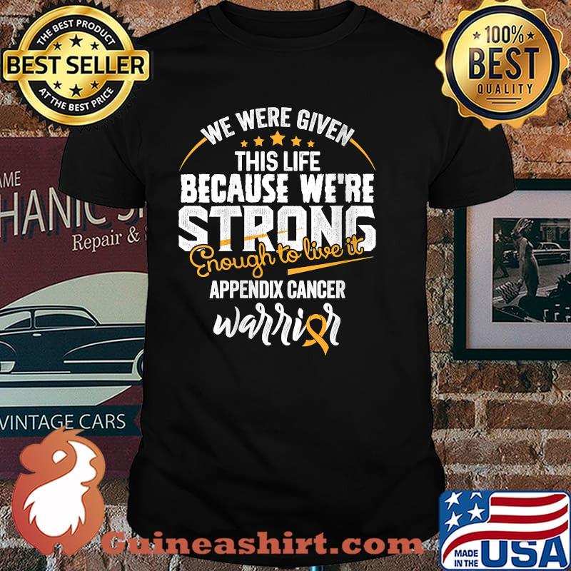 We Were Given This Life Because We're Strong Appendix Cancer Awareness Shirt