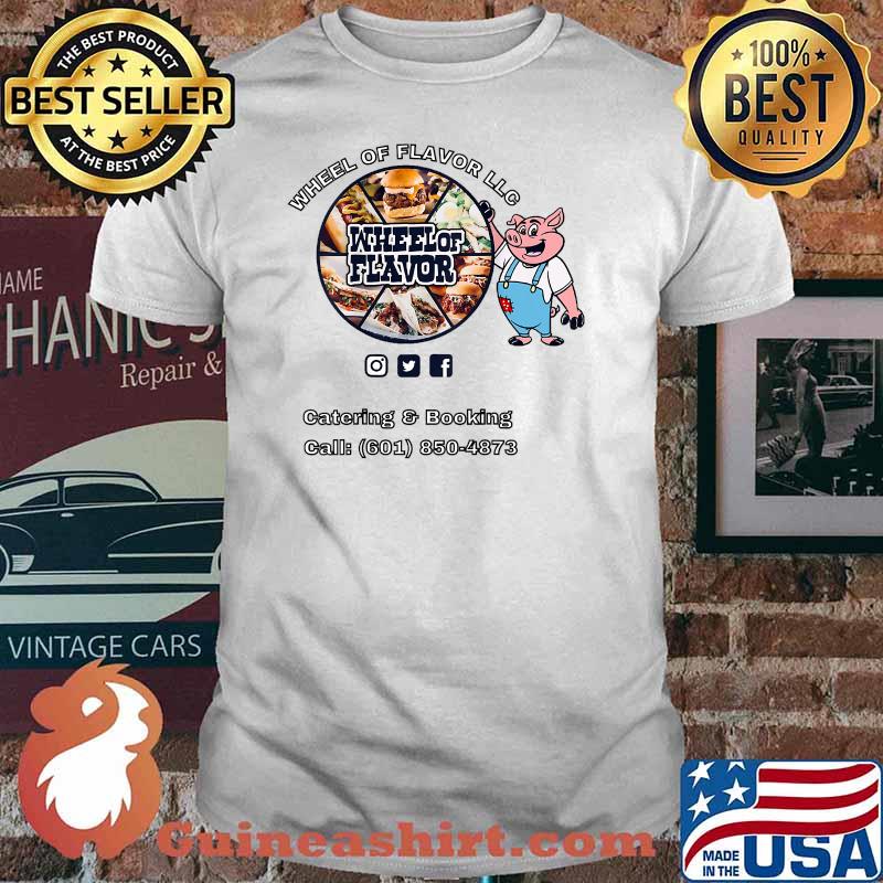 Wheel of Flavor - Support Local Jackson MS Restaurants T-Shirt