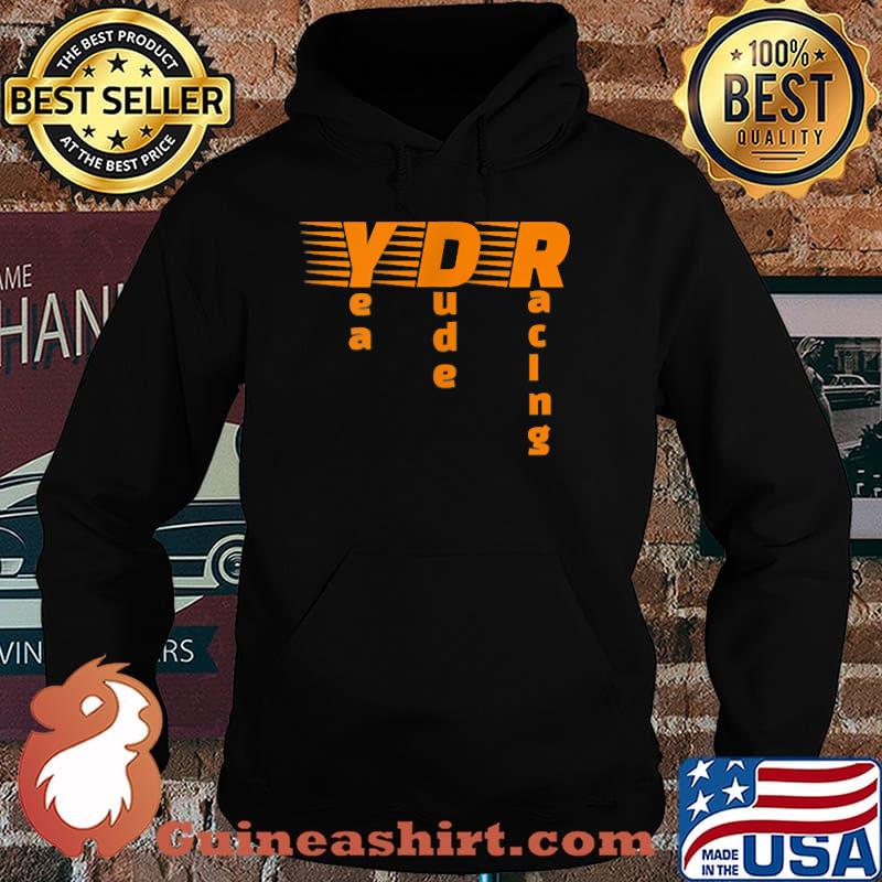 Yea Dude Racing Skull Orange T-Shirt Hoodie