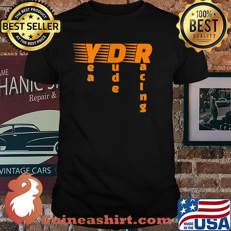 Yea Dude Racing Skull Orange T-Shirt