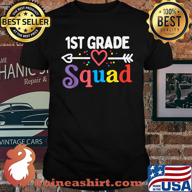 1st Grade Squad First First Day Of School T-Shirt