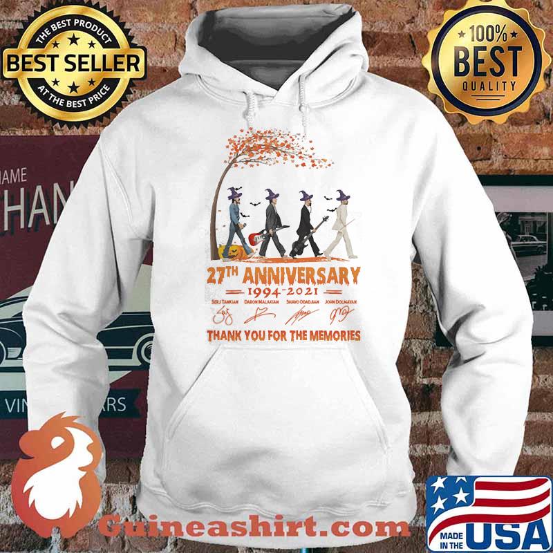 27th anniversary 1994 2021 thank you for the memories signatures s Hoodie